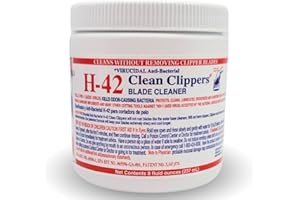 Skin Revolution H-42 Clipper Blade Cleaner – Waterless Clipper Cleaner for Barbers, Anti-Rust Formula for Clippers and Trimmers, Cleans and Cools Blades, 8oz Jar