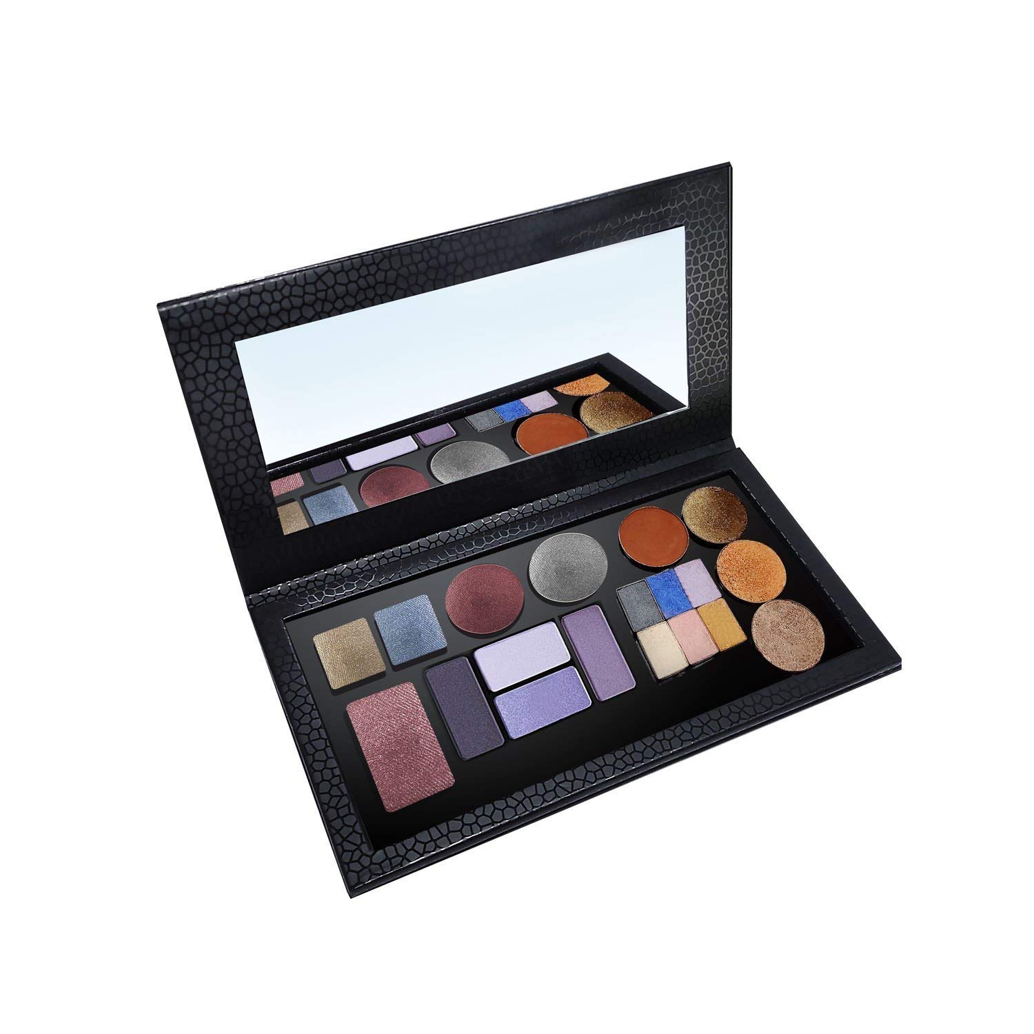 Allwon Magnetic Palette Empty Eyeshadow Makeup Palette with Shatterproof Mirror for Eyeshadow Lipstick Blush Powder (Black)