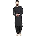 Sojanya (Since 1958, Men's Cotton Blend Pathani Kurta & Salwar SET