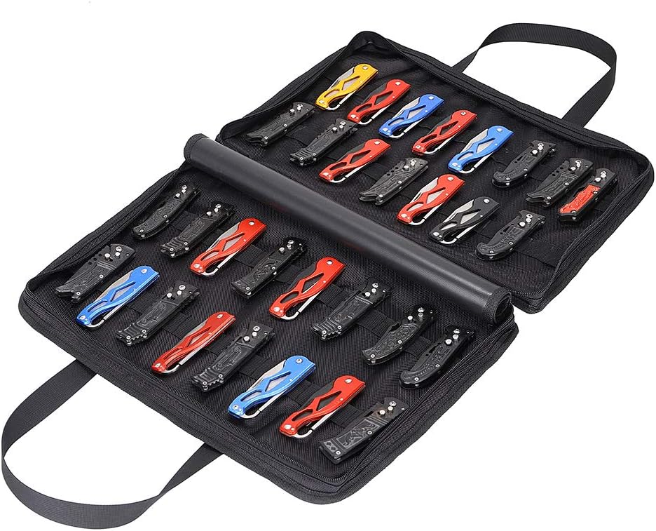 CENGYIUK Folding Knife Collecting Pouch, Large Capacity Small Knife Storage Box, Versatile Knife Tools Holder
