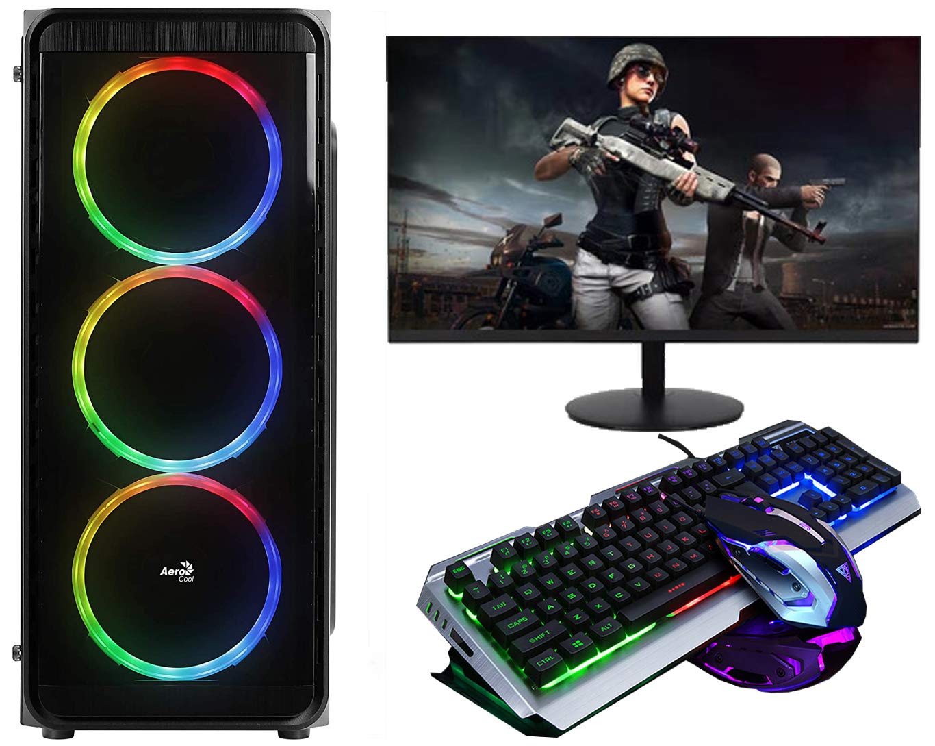 No Doubt Gamer PC AMD Ryzen 5 2600 (16 GB RAM/1 TB Hard Disk/240 GB SSD  Capacity/GTX 1050 Ti 4GB Graphics GDDR5) Mini Tower (22 Inch Monitor Gaming  Keyboard-Mouse): Amazon.in: Computers & Accessories