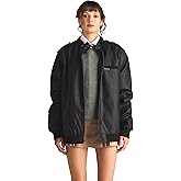 Members Only Women's Faux Leather Iconic Racer Jacket