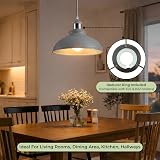 iTrend Metal Ceiling Lamp Shade Black/Inner Gold Easy Fit Pendant view 4