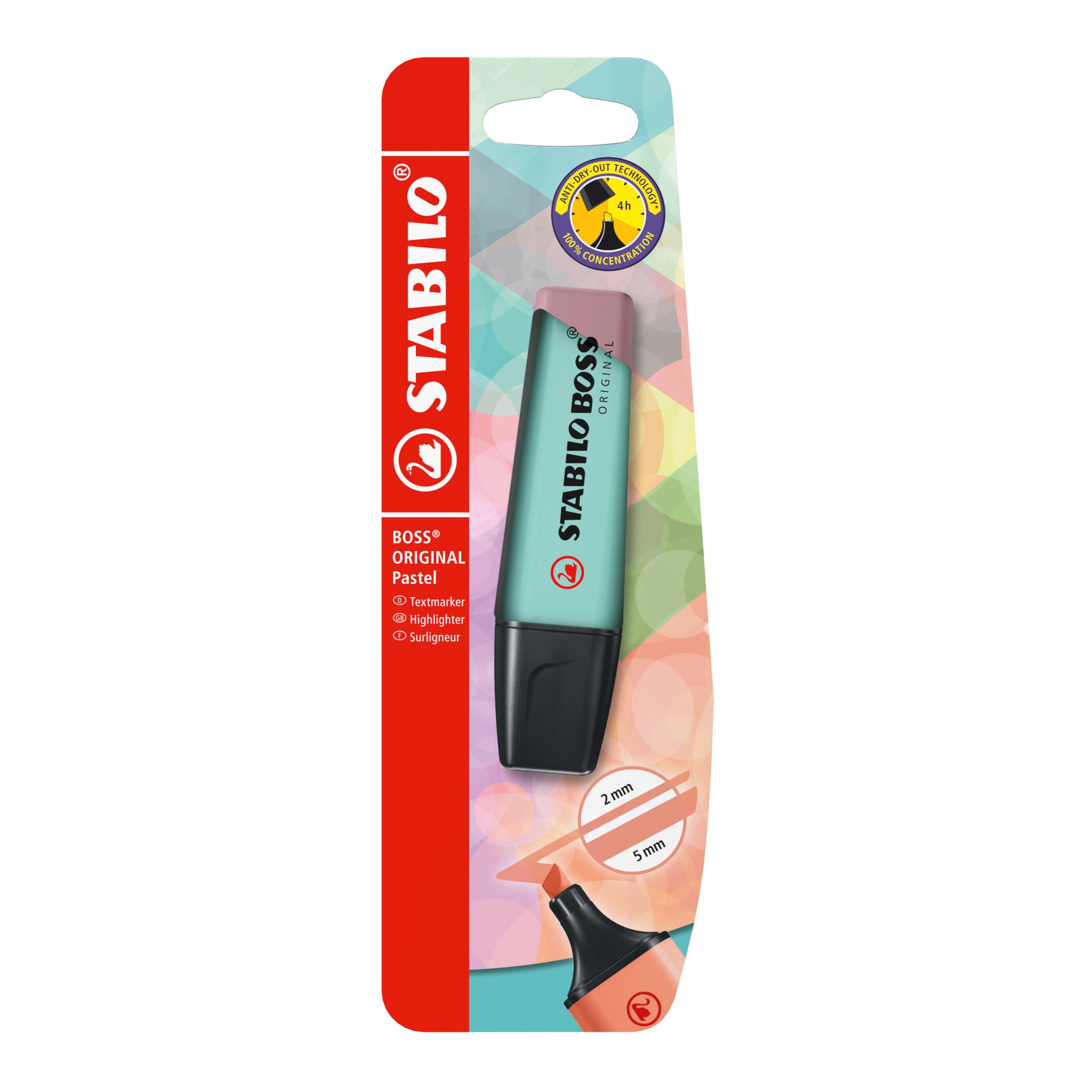 STABILO BOSS ORIGINAL Pastel - Highlighter - Pack of 1 - Touch of Turquoise