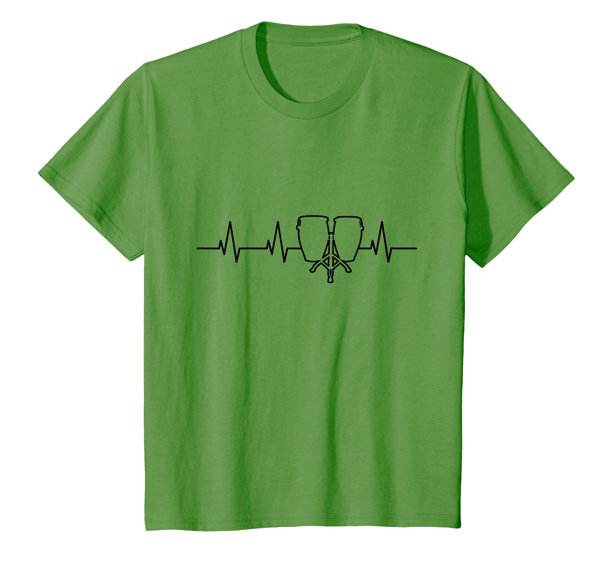 Bongo Instruments Heartbeat Bongo Players Bongo Drummers T-Shirt