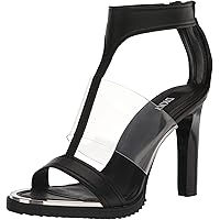 Amazon.com | Calvin Klein Women's Fairy Heeled Sandal, Black, 11