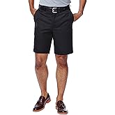 Haggar mens Cool 18 Classic Fit Expandable Waist Short Regular and Big & Tall Sizes