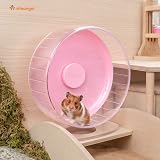 Niteangel Super Silent 10-Inch Hamster Wheel Pink Adjustable Base view 2