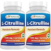 Best Naturals L-Citrulline Capsules - 1500mg/Serving - Non-GMO - Gluten Free - 90 Capsules (90 Count (Pack of 2))