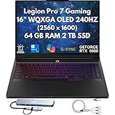 Lenovo Legion Pro 7i Gen 10 Gaming Laptop 2026, 16" WQXGA OLED (2560 x 1600) 240Hz, 24-Core Intel Ultra 9 275HX, 64GB CSODIMM DDR5 RAM, 2TB PCIe Gen 4, NVIDIA RTX 5080 16GB GDDR7, Windows 11 Pro