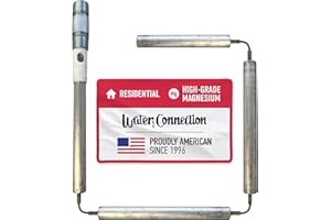 THE WATER CONNECTION Water Connection | Bradford White Water Heater Anode Rod | Flexible Magnesium Anode Rod | Anode Rod Nipple | Extends the Life of your Water Heater & Stops Corrosion | Outlet ¾ NPT X 3 Nipple X 50-in
