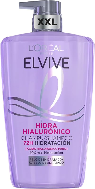 L'oréal paris elvive hydra shampoo hialurônico 72h hidratação 1l