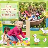 JOLCEEY 200pcs Mini Ducks Resin Tiny Ducks Aquarium Dollhouse Decor 10 Colors view 4