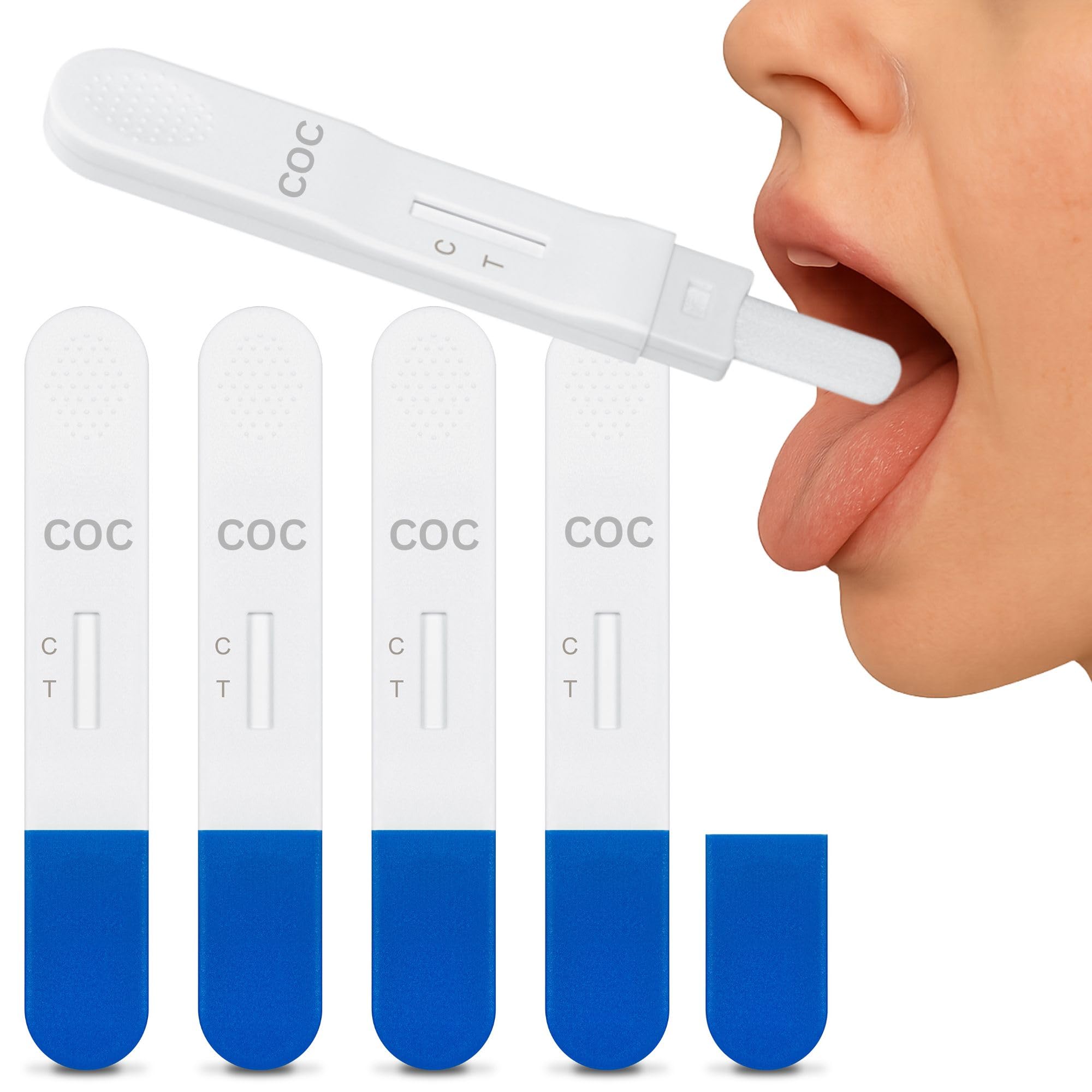 5 x SalyvGenics Cocaine Saliva Drug Test | Rapid Test for Cocaine in Saliva Oral Fluid | Cocaine Drug Test Kit