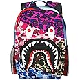 Vkaxopt Backpack Shark Teeth Camo Backpacks Travel Laptop Daypack Big Capacity Bookbag for School Boys Girls Men and Women-MultipleColour