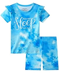 Dolphin&Fish Kids Short Pjs Girls Summer Pajamas