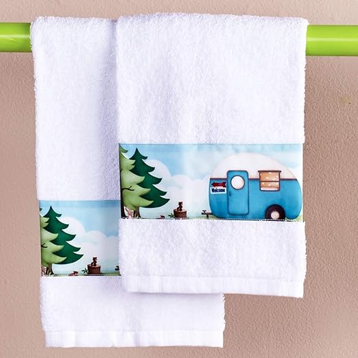 Amazon Com The Lakeside Collection Retro Camper Hand Towels