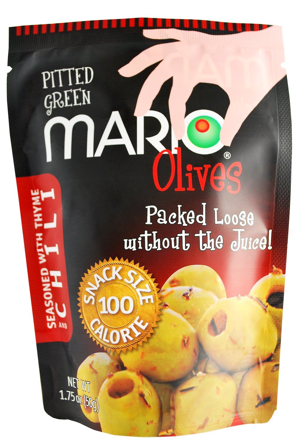 Mario Camacho Green Pitted Olives Seasoned with Thyme and