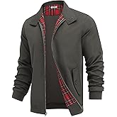 COOFANDY Mens Lightweight Jackets Casual Windbreaker Zip Up Coat Stand Collar Golf Jacket Stylish Fall Work Business