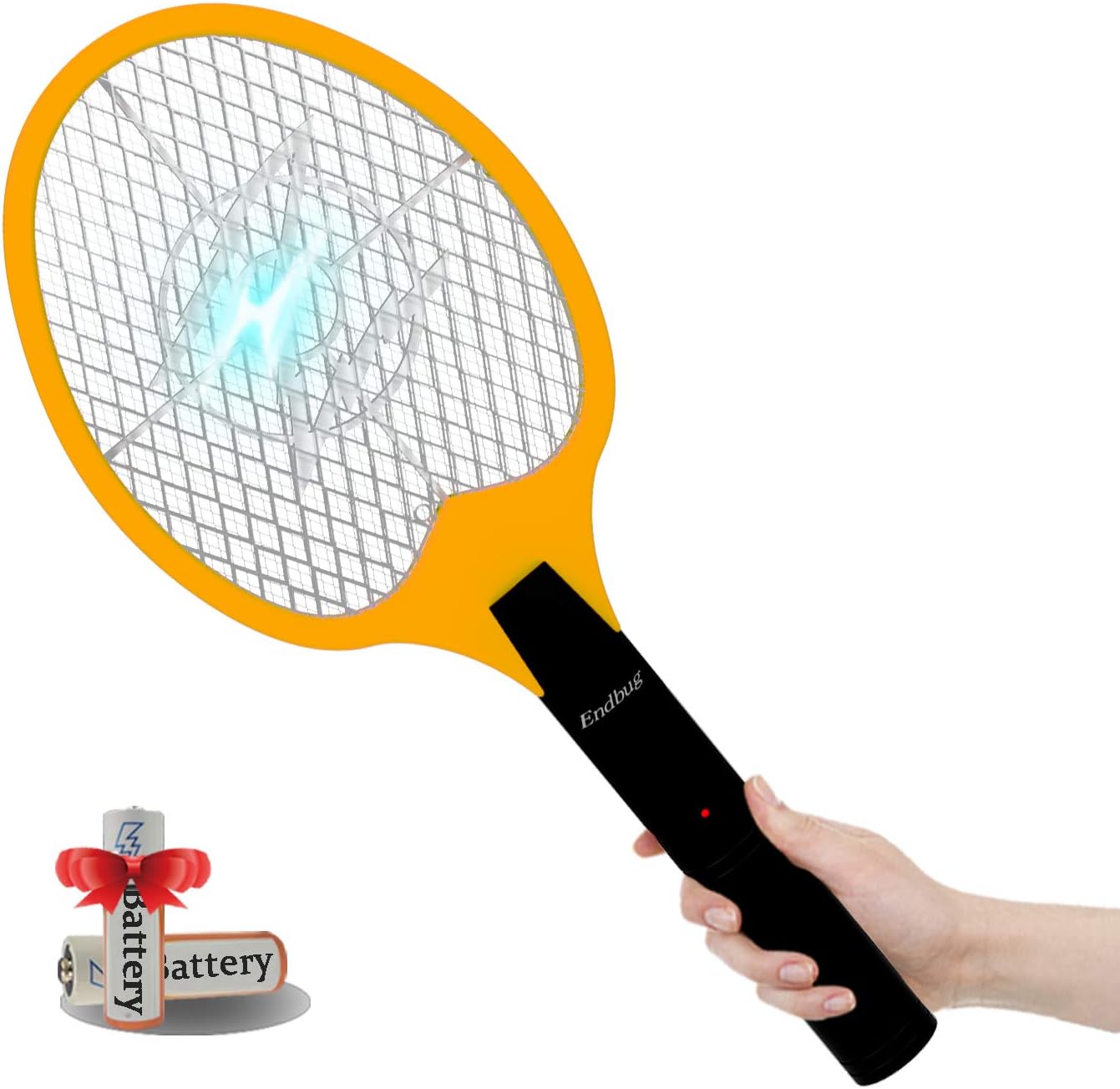 Electronic Fly Swatter Mosquito Killer Bee Bugs Zapper Bat Racket