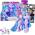 My Little Pony Izzy Moonbow Toy for Girls - Bundle with 6" MLP Izzy Moonbow Doll with Comb and Accessories Plus Stickers, More | My Little Pony Izzy Toy for Kids