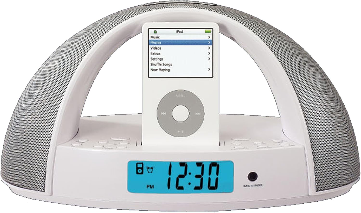 iMode Alarm Clock Radio iPod Docking Station (White) Amazon.ca