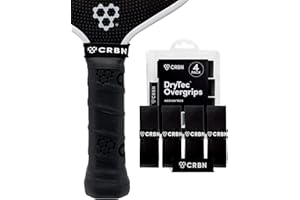 CRBN Pickleball - Drytec™ Overgrips - Pickleball Paddle Grip Tape - Absorbs Shock & Moisture - 4 Pack
