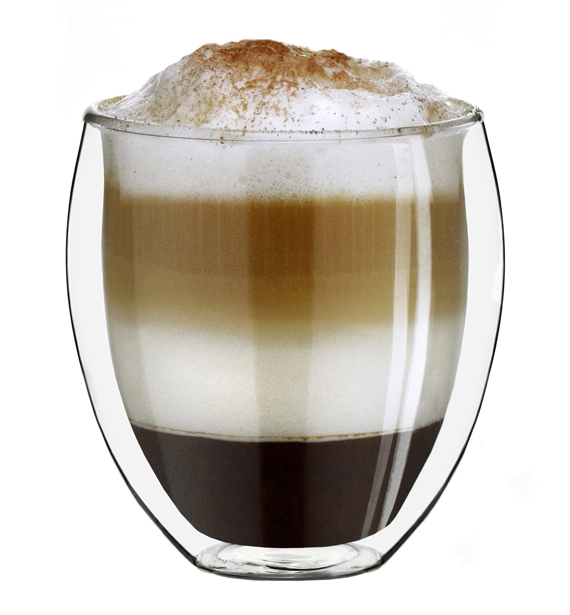 Creano 1x Double-Walled Thermo Glass XXL, Heat-Resistant Drinking Glass "bulbous" | 400ml โ image 1