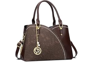 KKXIU Triple Compartments Purses and Handbags for Women Fashion Ladies Satchel Shoulder Top Handle Bag