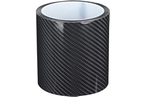 Black Carbon Fiber Tape, Car Door Edge Guard Protective Anti-Scratch Film Sticker Automobile Accessory Universal(10CM*3M)