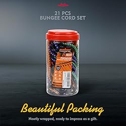 HORUSDY 21 - Piece Bungee Cord Set with Hooks