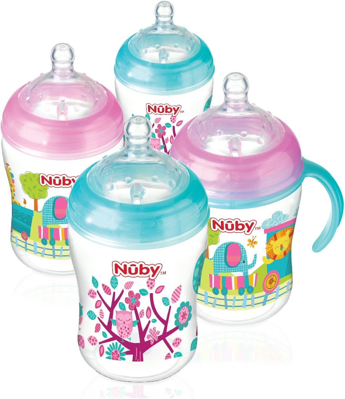 nuby natural touch anti colic bottles