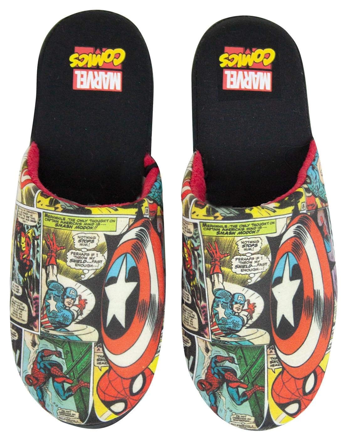 Marvel Avengers Kid Comic Multi-Colored Poliestere Pantofole Pantofole  urban-earth.co.uk