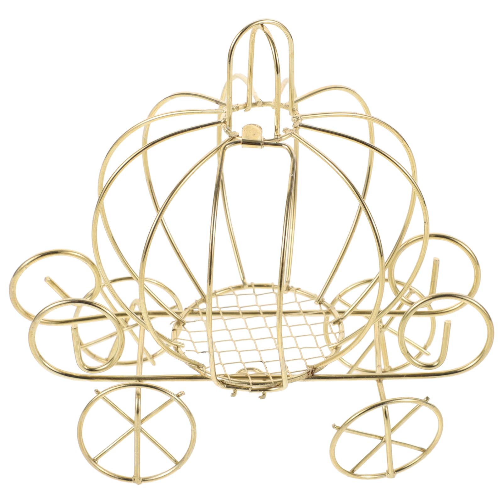 CLISPEED Pumpkin Carriage Party Favor Golden Candy Box Small Candy Cookies Box Container Pumpkin Cart Display Decorations for Wedding Halloween Christmas