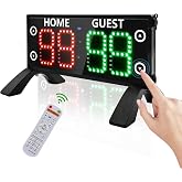YZ High Bright Large Digital Scoreboard, Portable Outdoor Electronic Scoreboard with Remote, Score Keeper for Basketball/Pickleball/Outdoor Games