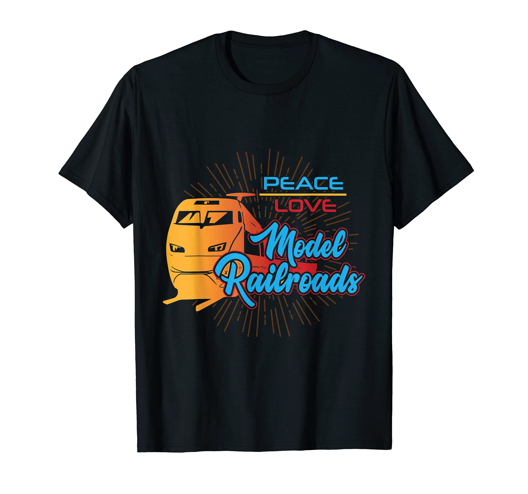 Peace Love Model Railroads / Model Railway, Train Gifts T-Shirt