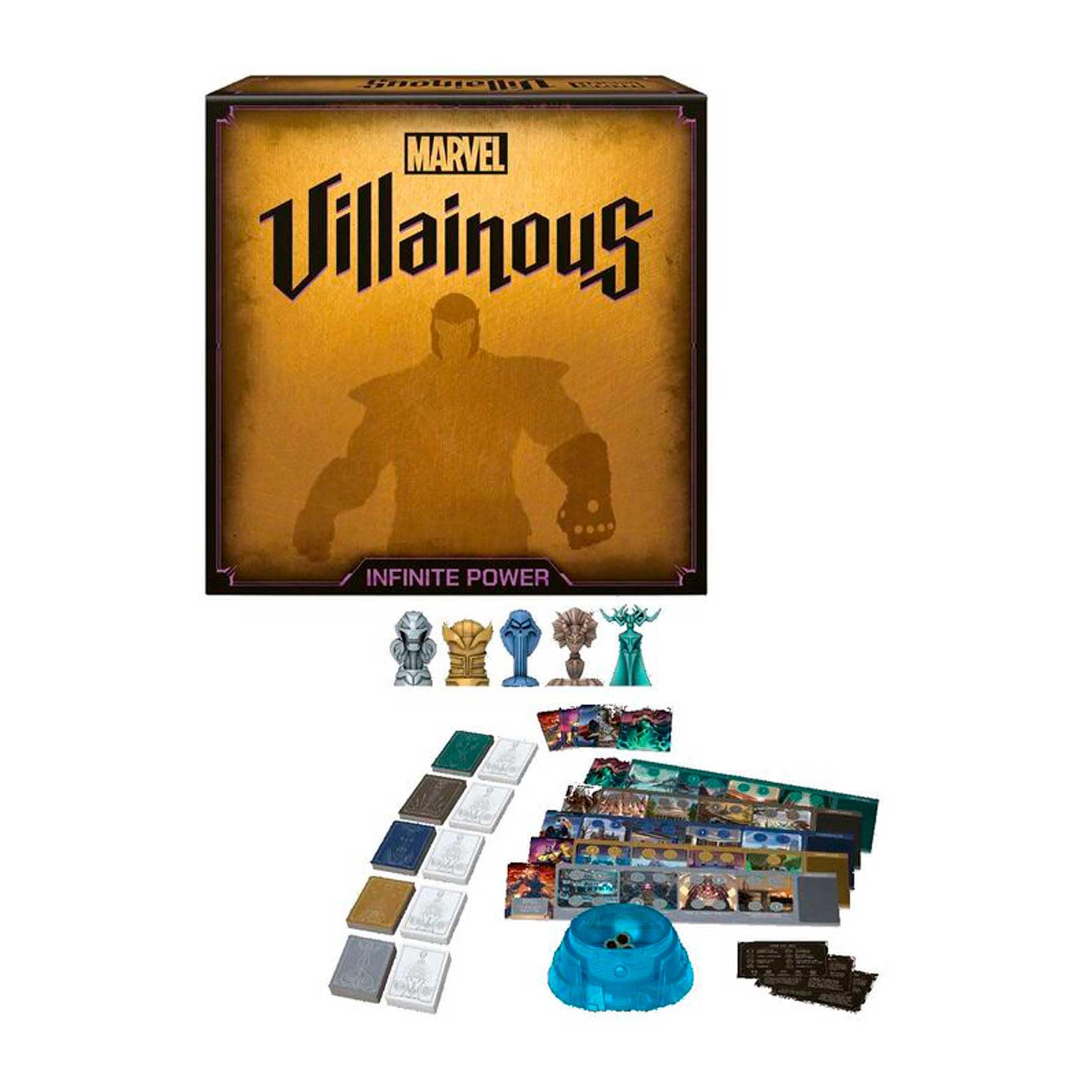 Ravensburger - Marvel Villainous Infinity Power, Spanish Version, Light Strategy & Family Game, 2-4 Players, Recommended Age 12+