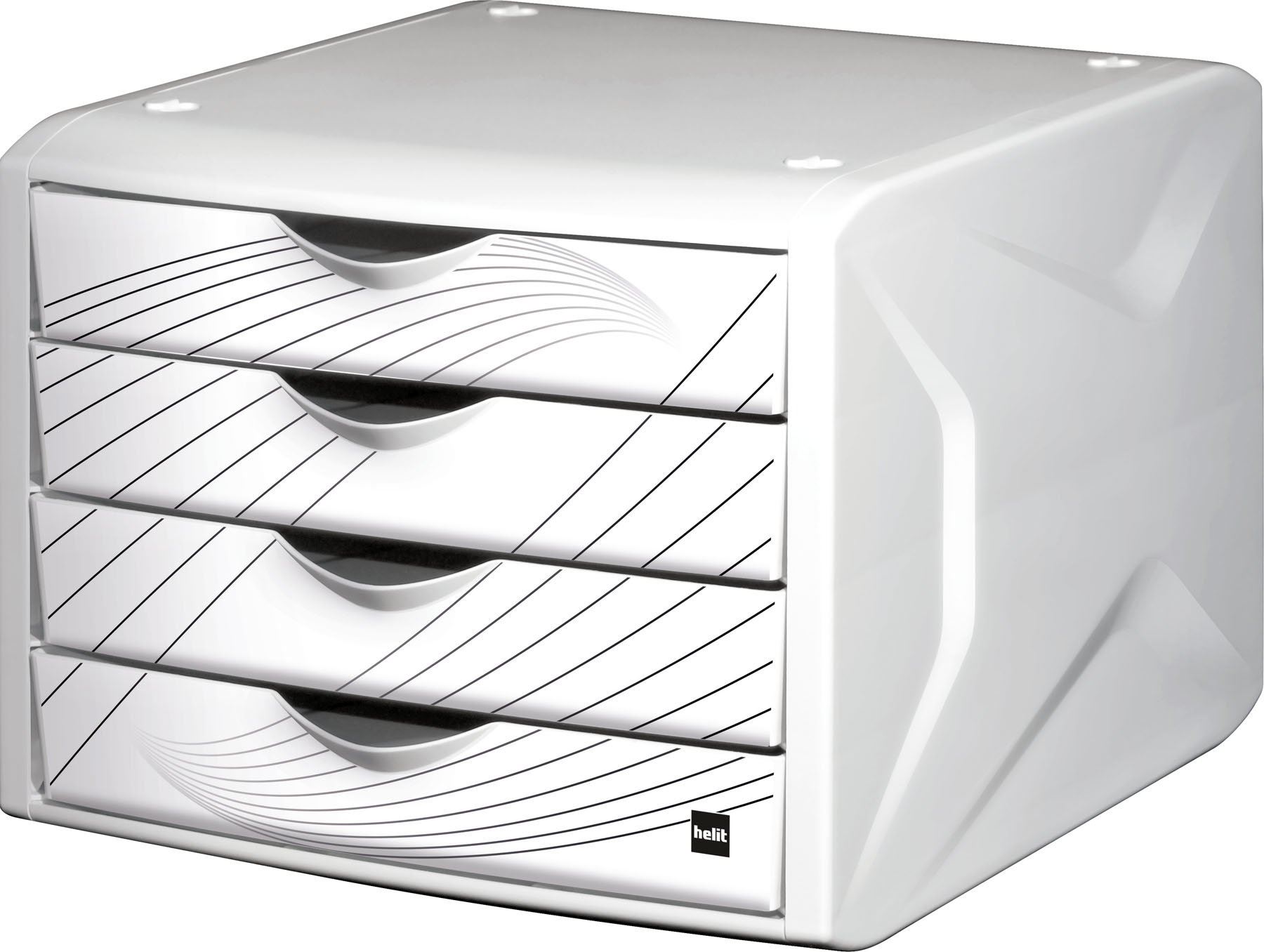 Helit, The “Chameleon” Drawer Box White/White