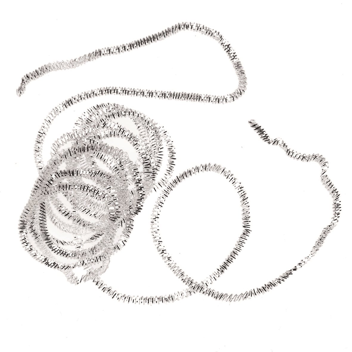 Glorex Bouillon 1.5 mm, Wire, Silver Plated, 9.5 x 8.5 x 0.5 cm
