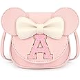 mibasies Toddler Purse for Girls Age 3-8, Pink Letter A Toy Birthday Gift | Crossbody bag toys for baby - Princess Wallet Gif