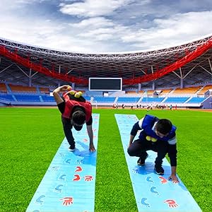 KRISMYA Kids and Adults Teamwork Gym Games Group Learning Activity Physical Education Equipment Fun Playing Run Mat for Field Day Game
