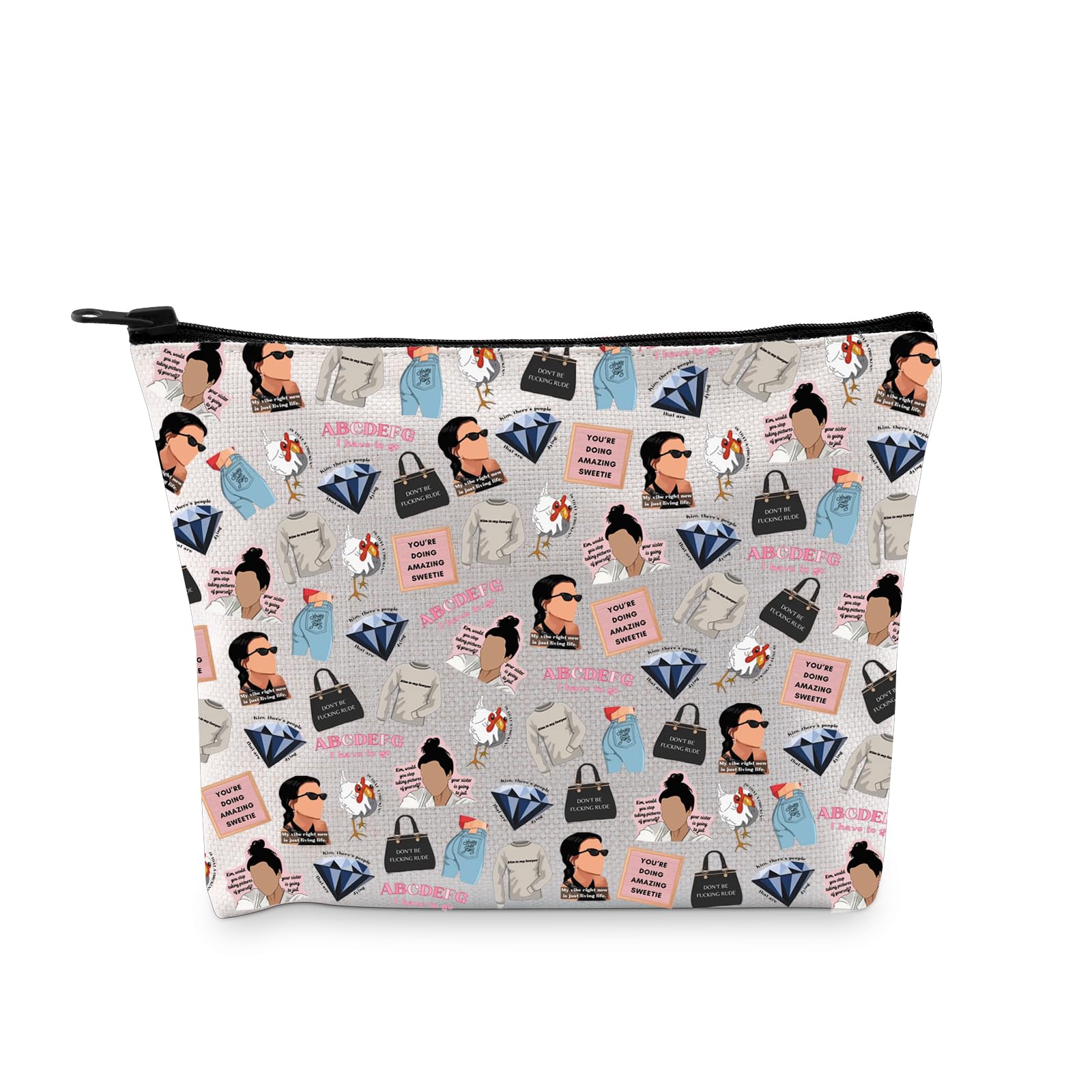 PYOUL Reality TV Show Inspired Gift Kard- Family Makeup Bag Motivational Quote Cosmetic Bag Cosplay Merch (Kard- Family Bag)