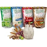 Klass Aguas Frescas Mexican Variety | Agua Fresca Drink Mix | 56-72 Drinks | Natural flavors with vitamin C, mix of horchata, limeade, hibiscus and tamarind, makes 28 to 36 quarts (56 to 72 drinks)