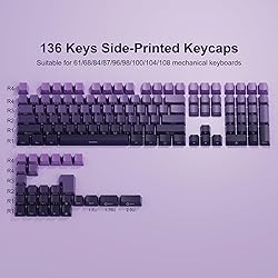 XVX Side Print Keycaps - Shine Through Keycaps, PBT