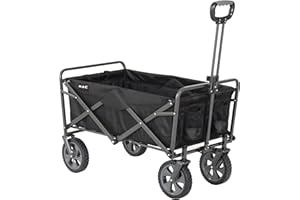 MACSPORTS Mac Sports Collapsible Folding Outdoor Utility Wagon, Black
