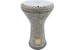 New! Gawharet El Fan Classic 17" Mother of Pearl Darbuka Drum Percussion (Legend)