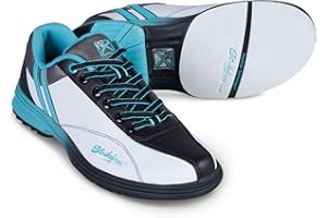 KR Strikeforce Starr White/Black/Teal Right Hand Women's Performance Bowling Shoe