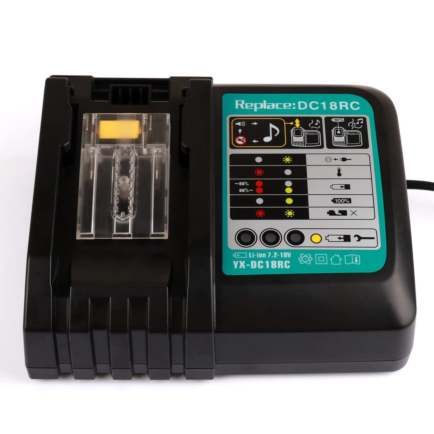 Batteriol Makita DC18RC Replacement Battery Charger 7.2V18V Lithium