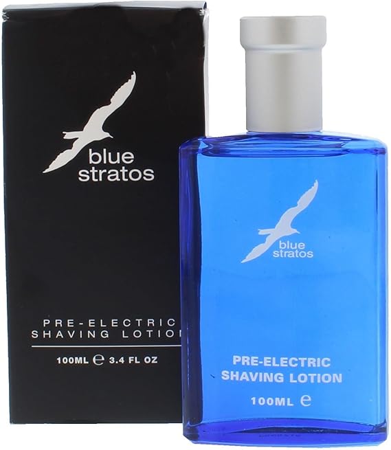 TWO PACKS of Blue Stratos PreElectric Shaving Lotion 100ml Amazon.co.uk Beauty TWO PACKS of Blue Stratos PreElectric Shaving Lotion 100ml Amazon.co.uk Beauty