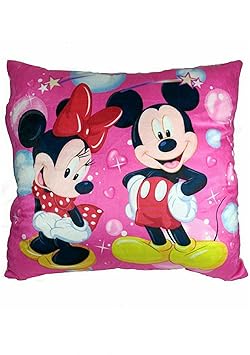 Soniya Enterprises Mickey And Minnie Mouse Pillow (40Cm_Multicolor)